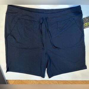 Women's Navy Blue Casual Shorts athletic works size xl navy 9” inseam